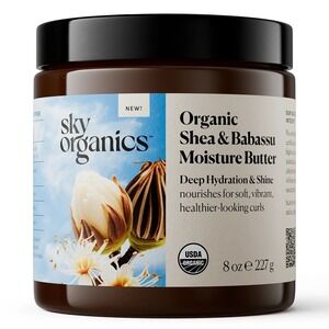 Sky Organics Organic Shea & Babassu Oil Hydrating Butter 8 oz Moisturizer